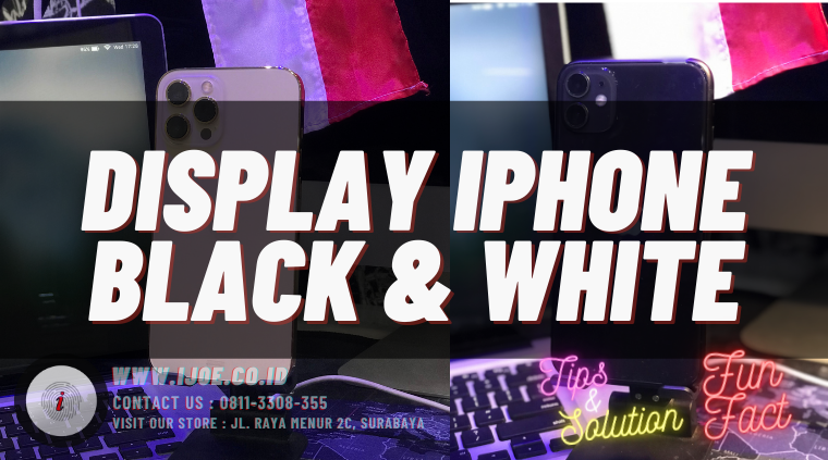 DISPLAY IPHONE BLACK & WHITE